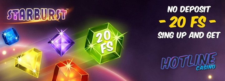 20 фриспинов за регистрацию в казино HotLine